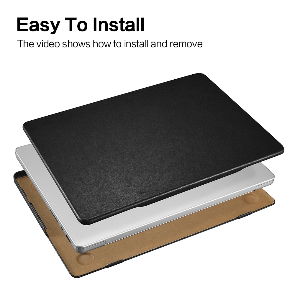 Vỏ Da Mỏng Bảo Vệ Chống Sốc Chống Trầy Xước Phong Cách Cổ Điển Cho Macbook Pro 14/16 inch
