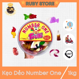 Kẹo dẻo Trolli Number One Đức 1kg Date xa