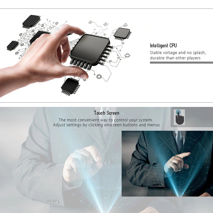 Màn Hình TiVi Cảm Ứng: dùng  Trên Ô Tô 7010B Tặng Kèm Camera Lùi 4 LED
