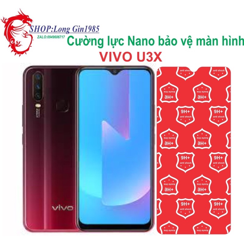 Vivo U3X Cường lực Nano chống va đập chống trầy xước tốt