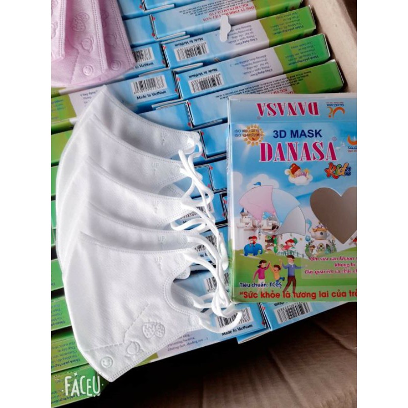 Khẩu trang trẻ em 3D Mask Danasa  trẻ từ 1 đến 3 tuổi kháng khuẩn đại lý đà nẵng phân phối