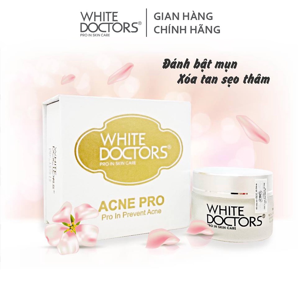 Kem loại bỏ mụn mờ thâm White Doctor Acne Pro 25g