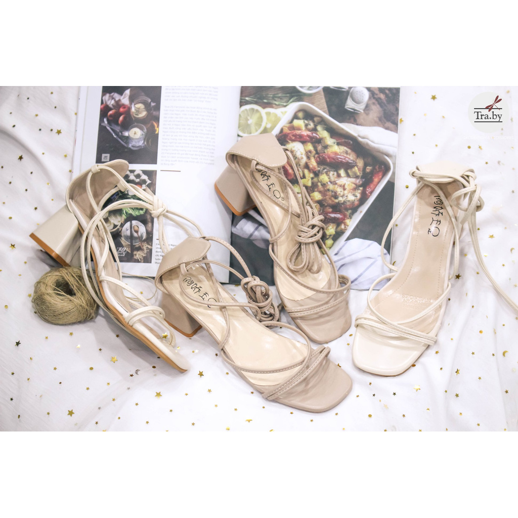 Cao gót buộc dây Traby