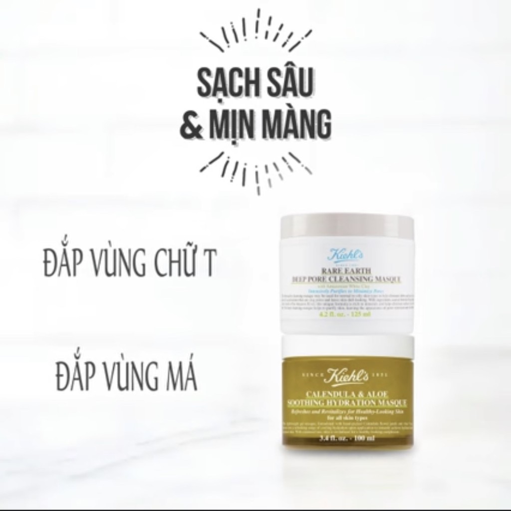 Mặt nạ đất sét Kiehls rare earth deep pore cleansing masque