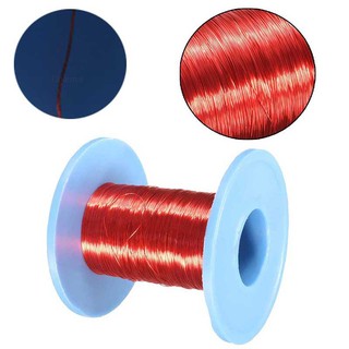 Cuộn Dây Đồng Tráng Men Nam Châm Tráng Men Màu Đỏ Dài 100m 0.2mm