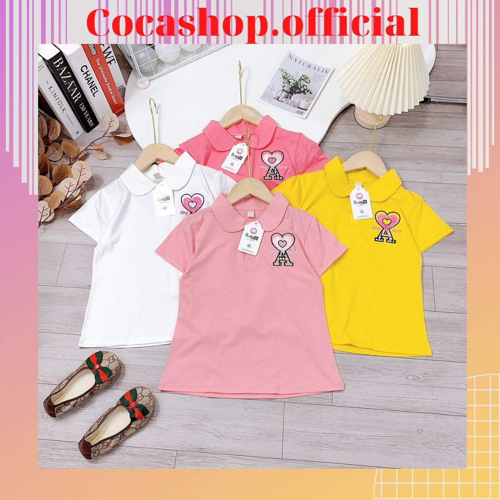 Áo Thun Cho Bé Gái, Áo Phông Bé Gái Ngắn Tay Chất Cotton Thoáng Mát,Co Giãn Tốt,Nhiều Hoạ Tiết Ngộ Nghĩnh