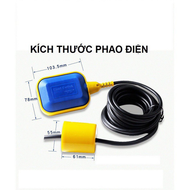 Phao Điện Bơm Nước Chống Cạn Chống Tràn 2m 3m 4m 7hitech