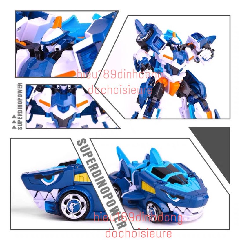 Lực lượng nhí x siêu nhân nhí miniforce animaltron Chiến binh thú Siêu robot cảnh sát không gian Jaws Cop