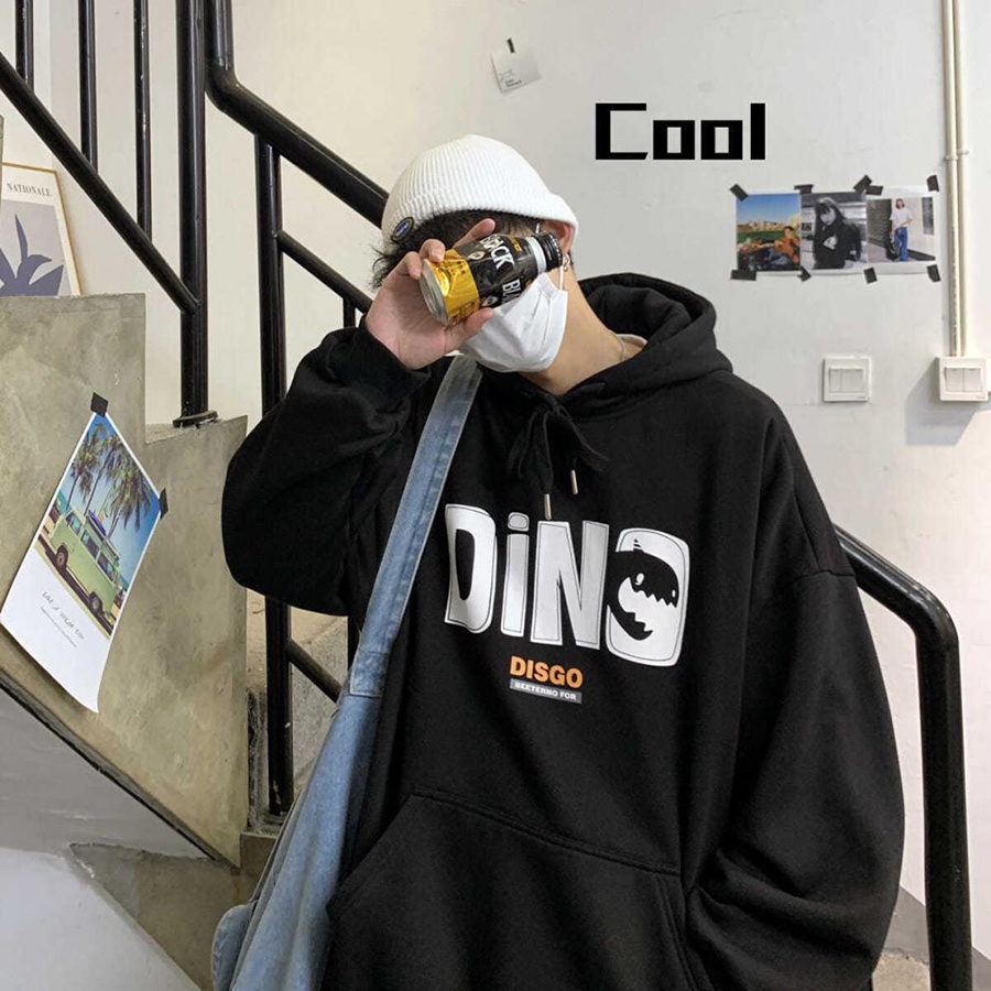 Áo Hoodie Form Rộng PHONG SHOP Dino Nỉ Bông Unisex Local Brand