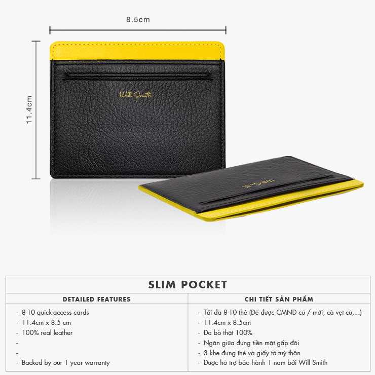 - Ví Da Mini Nhỏ Gọn Nam Nữ_Ví Card Holder Tối Giản
