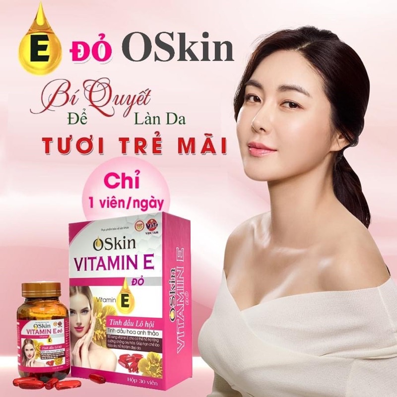 VITAMIN E ĐỎ OSKIN (Hạn chế lão hoá, hỗ trợ làm đẹp da)