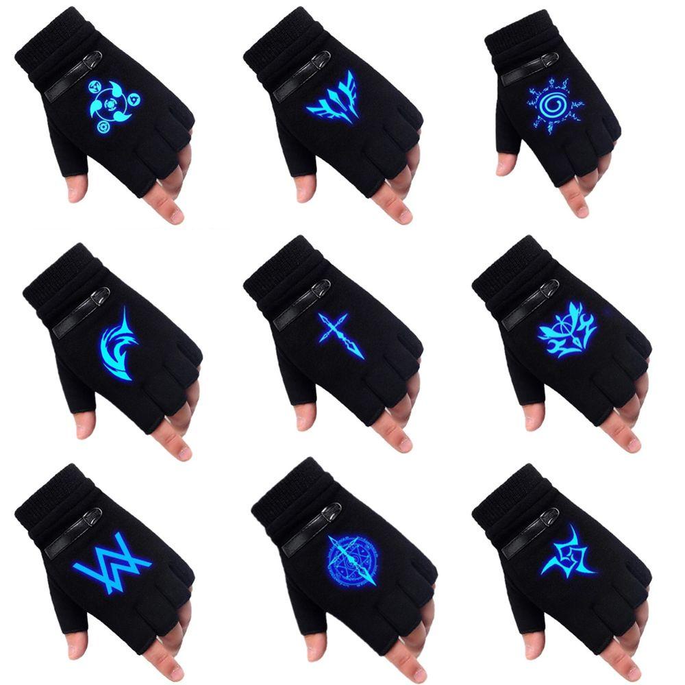 Găng Tay Vải Cashmere Co Giãn Phát Sáng Hóa Trang Nhân Vật Hoạt Hình Naruto Back2Li