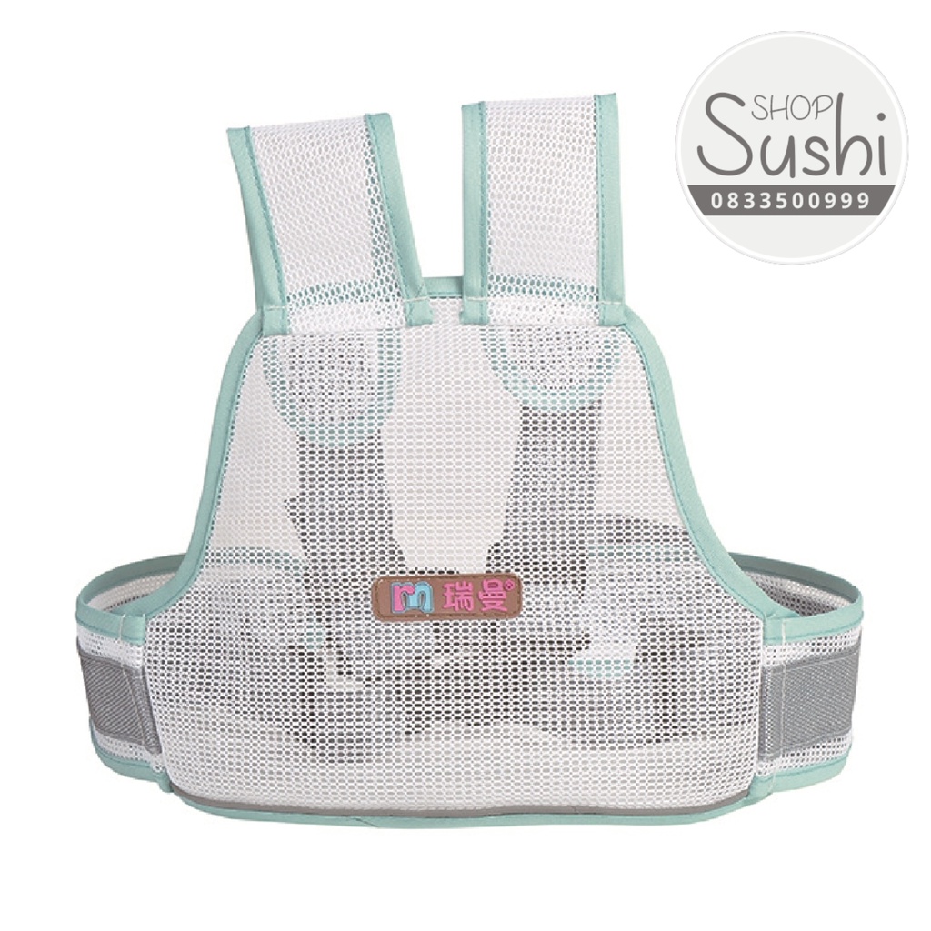 (FreeShip) Đai xe máy trẻ em dạng lưới phản quang thoáng mát