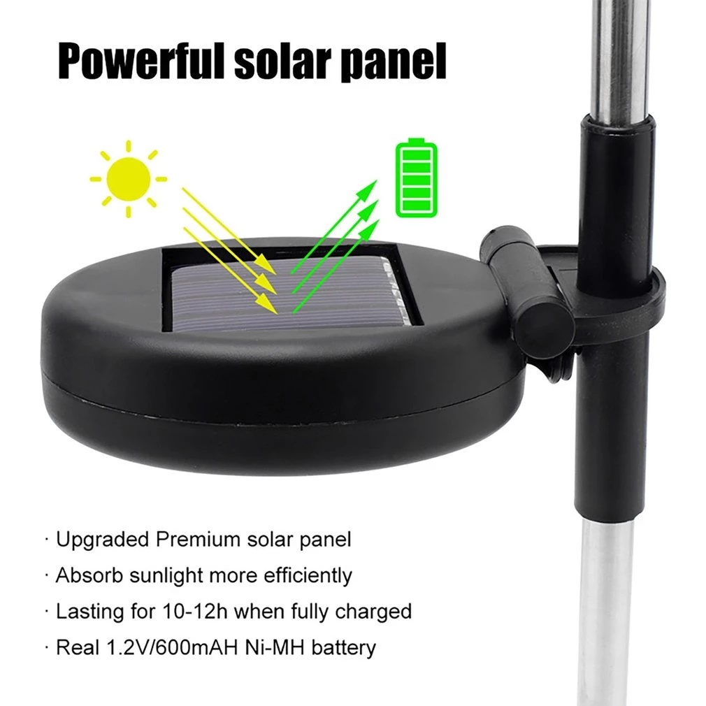 Đèn LED 90/120/150/180 dùng năng lượng mặt trời có bóng hình pháo hoa