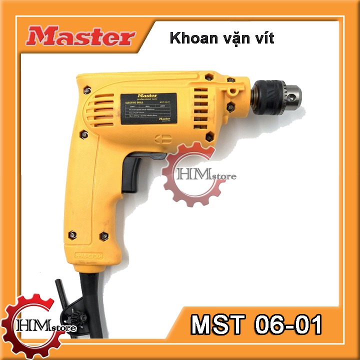 Máy bắn vít 6.5mm Master MST06-01, công suất 400w - Máy vặn vít mini, máy khoan sắt, khoan gỗ, khoan kim loại ..