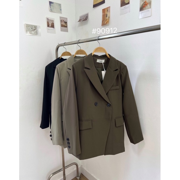 Áo blazer 2cúc vạt xiết có túi mẫu mới