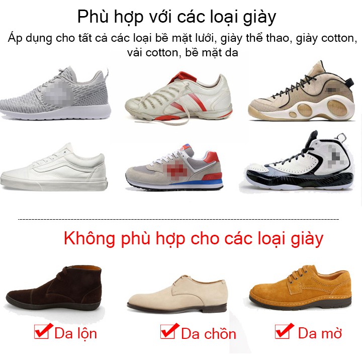 Xịt bọt làm sạch giày Sneaker Hando 300ml - Tẩy trắng giày Sneaker