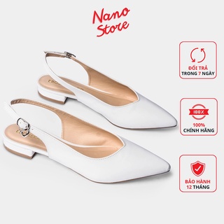 Giày cao gót mũi nhọn đế vuông 2cm, guốc mũi nhọn EL01