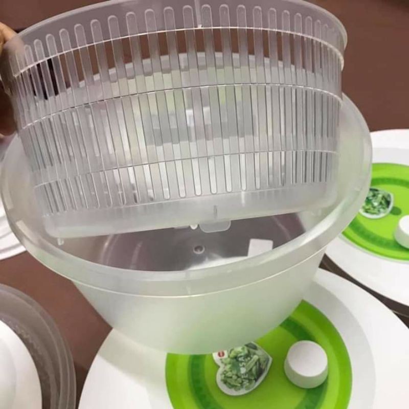 Rổ quay rau Emsa 4 lít chất liệu nhựa cao cấp [nhập Đức chính hãng]