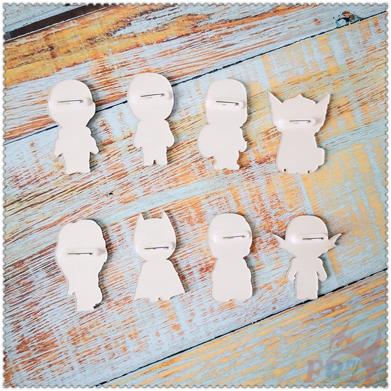 Ghim cài áo nhựa acrylic phong cách hoạt hình DC Marvel 8 phong cách tùy chọn