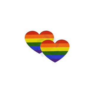 Combo 10 tem trái tim lục sắc LGBT