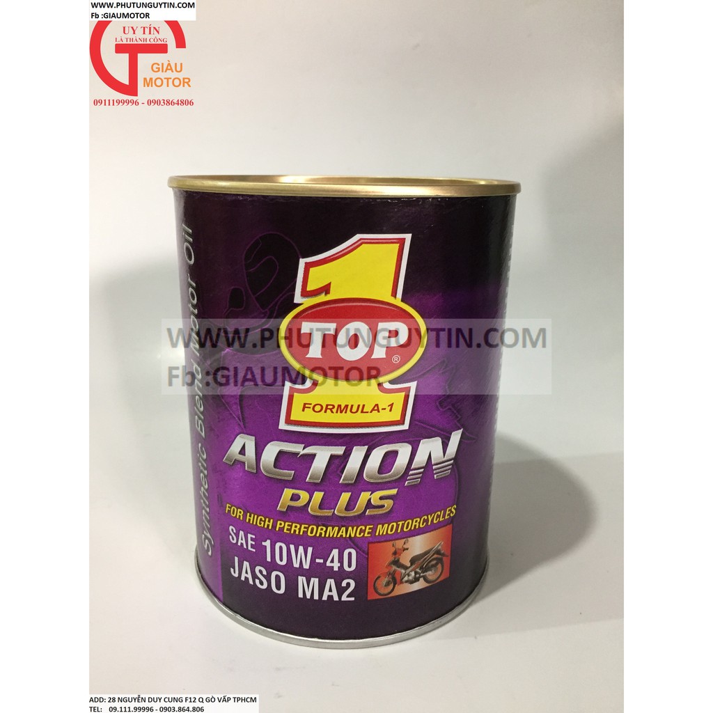 NHỚT TOP 1 ACTION PLUS LOẠI 1L (TIÊU CHUẨN 10W-40)