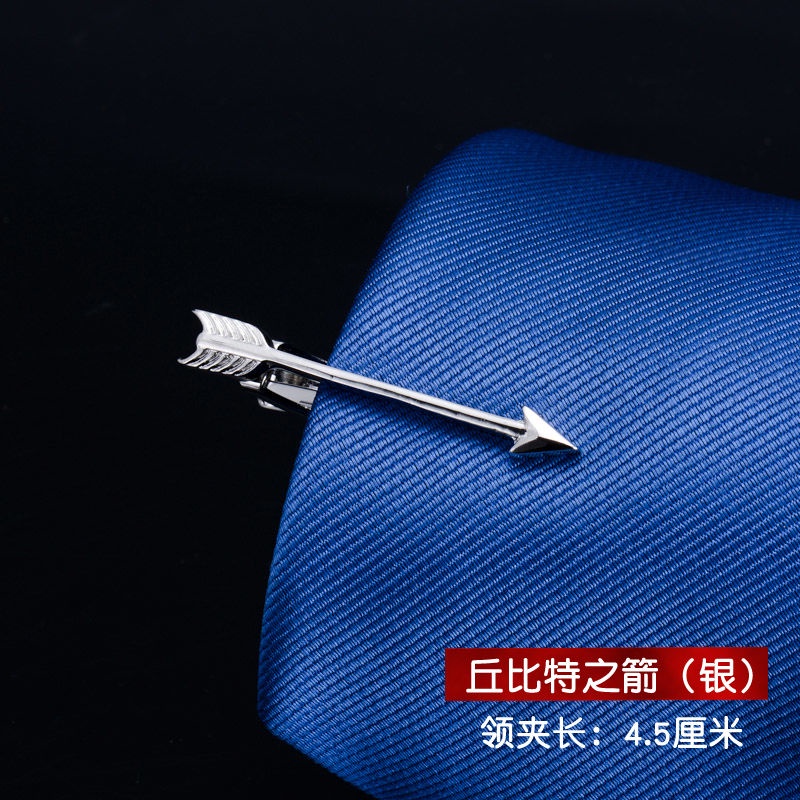 Kẹp Cà Vạt Kim Loại Màu Vàng / Bạc Đơn Giản Thời Trang Công Sở Phong Cách Hàn Quốc Cho Nam Và Nữ