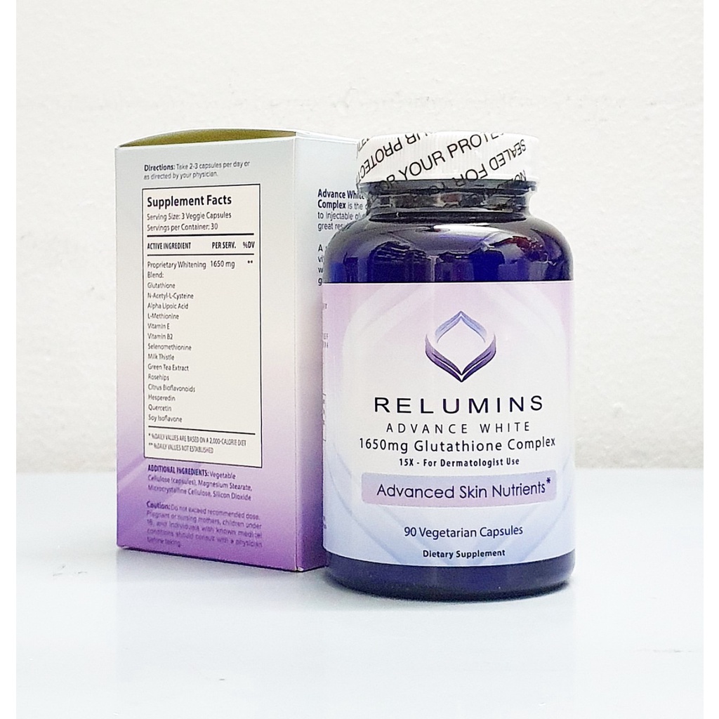 Viên Uống Trắng Da Relumins Advance White 1650 mg hộp 90 Viên của Mỹ
