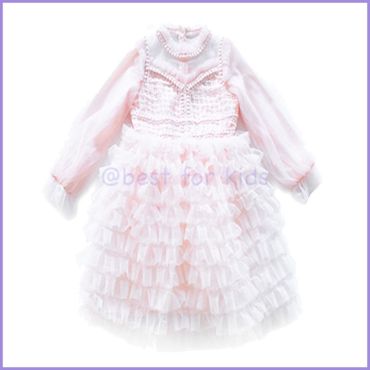 Đầm Công Chúa Tay Dài Thời Trang Mùa Xuân Xinh Xắn Cho Bé Gái