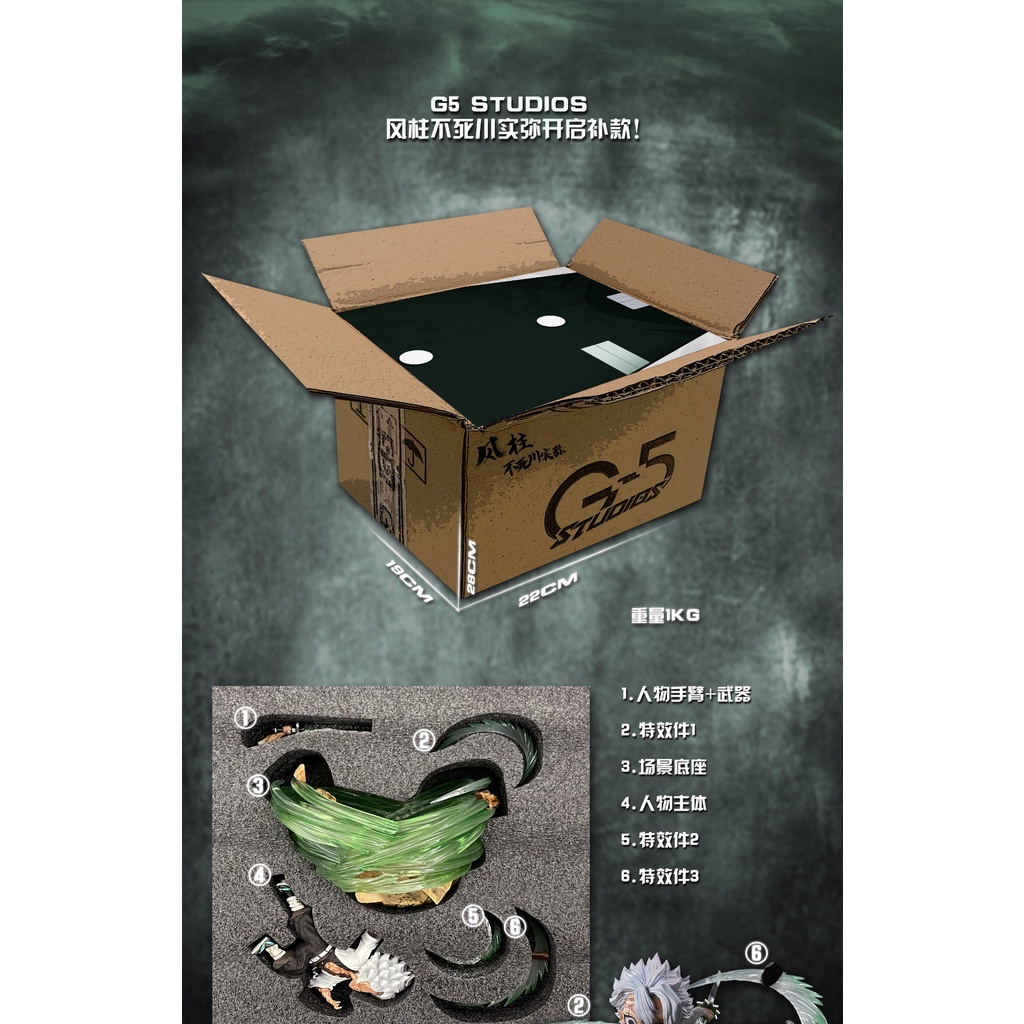 Mô hình Demon Slayer Resin chính hãng - Sanemi G5 Studio