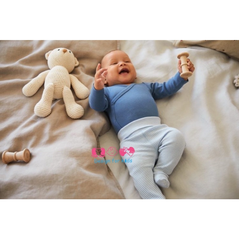 (Link 2) Bodysuit cho bé, bộ body chip dài tay cài cúc VẠT CHÉO vải ORGANIC cotton hàng xuất dư MU.J