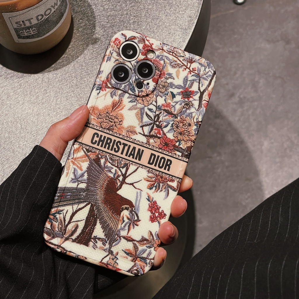 Ốp điện thoại DIOR thích hợp cho iphone 13 Pro Max i13 13pro 11ProMax i11 X XR Xs Max 7 plus 8 plus 12Pro 12 Pro Max