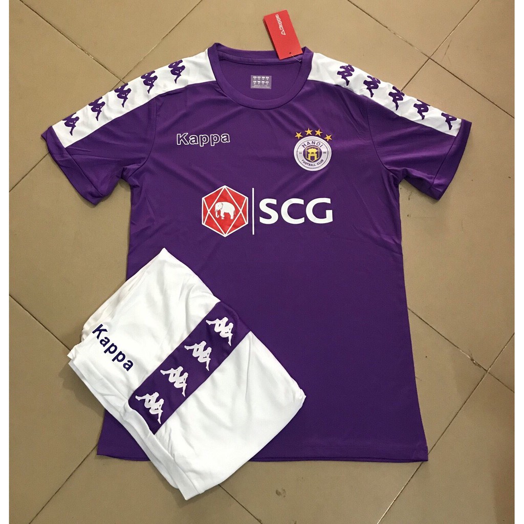 ÁO BÓNG ĐÁ HÀ NỘI FC MÀU TÍM 2019 2020 (Thun Thái mát mềm) . hàng chuẩn