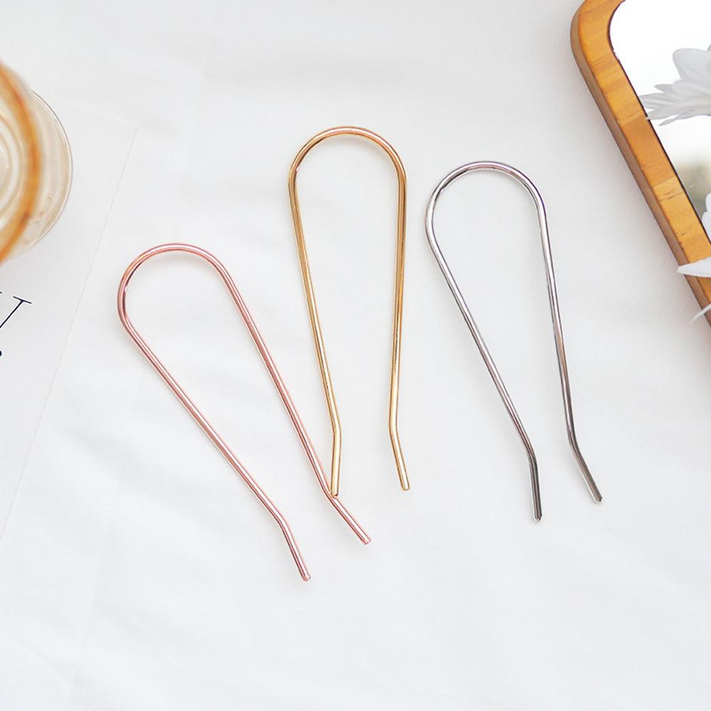 Kẹp Tóc Hình Chữ U Đính Ngọc Trai Hình Bướm Đơn Giản Cho Nữ