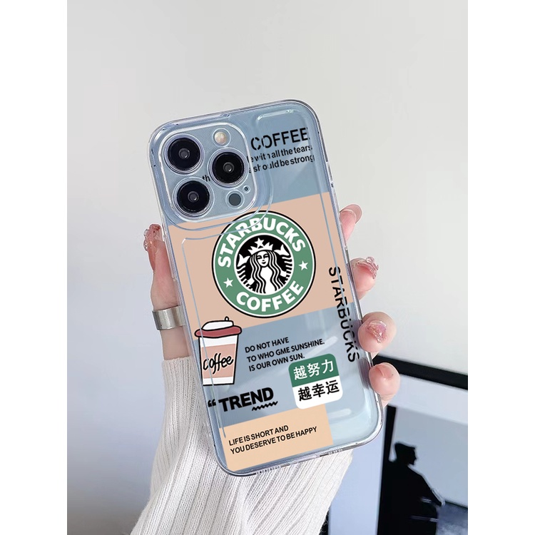 Ốp Điện Thoại TPU Gel Đệm Khí Chống Rơi Hình Starbucks Cho Samsung Galaxy A33 A53 A73 5G A32 A52 A72 A31 A51 A71 A23