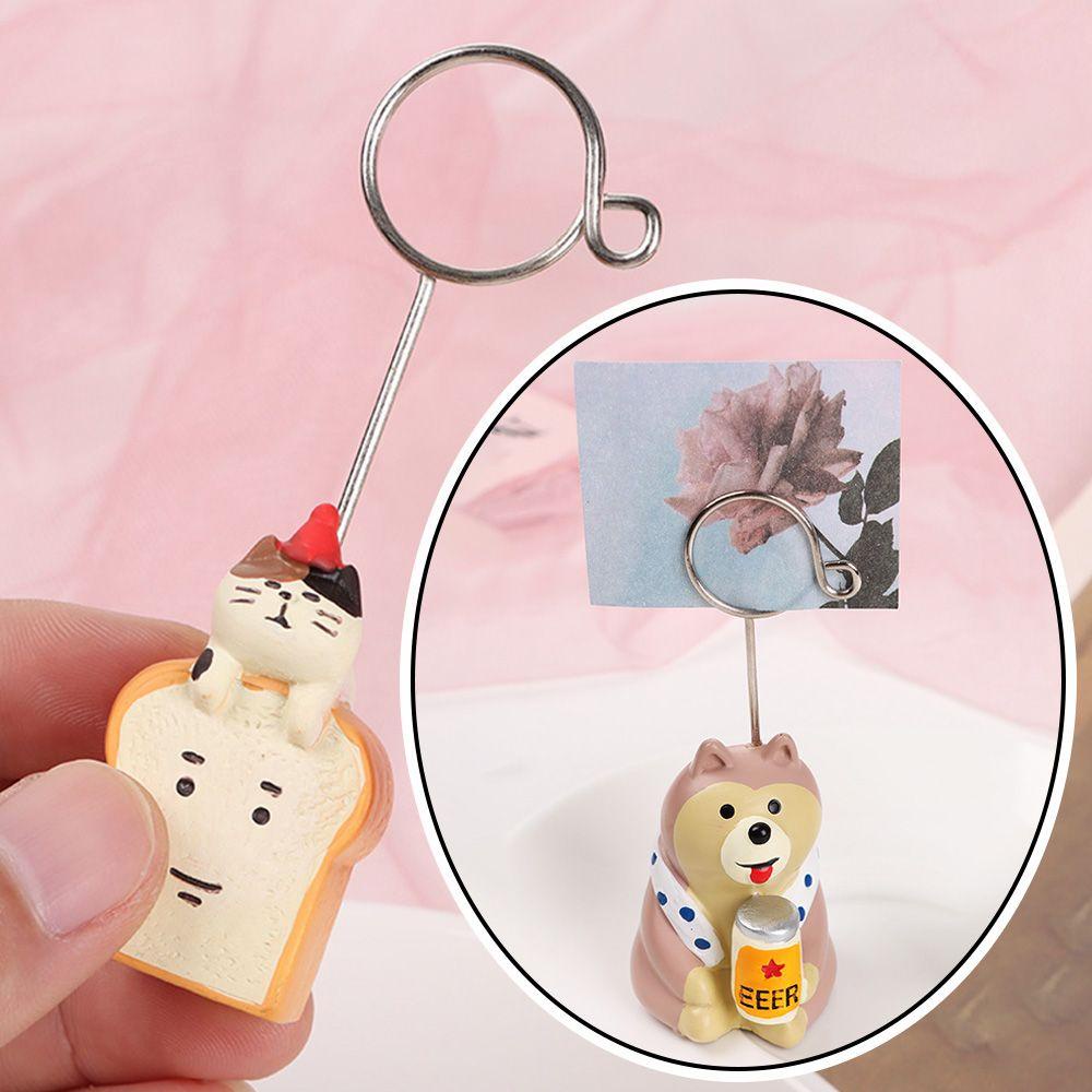 Kẹp Giấy Ghi Chú Hình Gấu Màu Cầu Vồng Dễ Thương