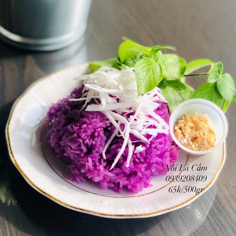 Xôi Lá Cẩm Thơm Dẻo Bao Ngon/500gr