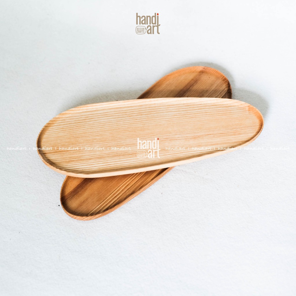 Khay gỗ hình quả trứng - Khay gỗ tự nhiên - Egg-shaped wooden platter