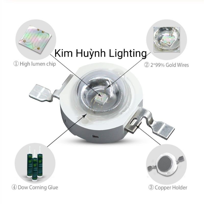 Nhân led 3W siêu sáng | BigBuy360 - bigbuy360.vn