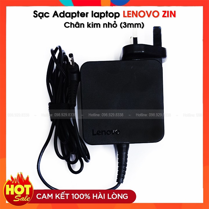 Dây Sạc Laptop LENOVO Chân Kim - Cục Adapter Lenovo nguồn 65W (20V-3,25A) chân tròn 3mm chính hãng bảo hành 1 năm