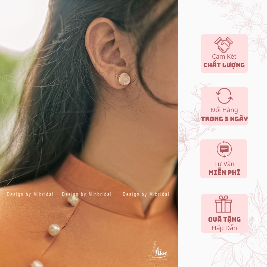 Ao Dài Lụa Tây Thi Dáng Cách Tân Màu Cam-Ao Dài Min | BigBuy360 - bigbuy360.vn