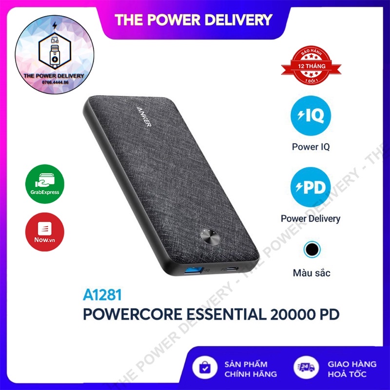 [NEW 100%] Sạc Dự Phòng ANKER PowerCore Metro Essential 20.000 PD - A1281 BH 12 THÁNG