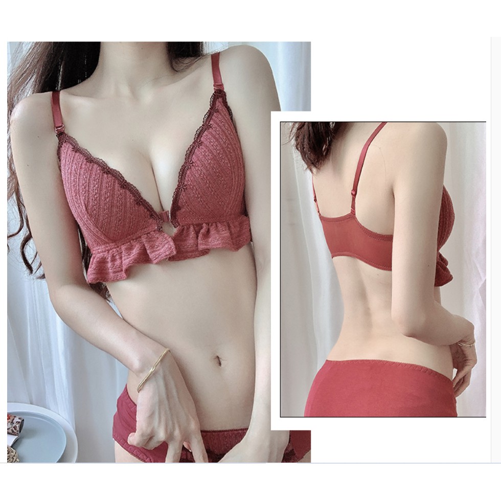 Set Đồ Lót ❤️FREESHIP❤️ Bộ Đồ Lót Thổ Cẩm Cài Trước - Áo Lót Nữ Đệm Mỏng Không Gọng Thêu Ren Thoáng Khí Siêu Đẹp | BigBuy360 - bigbuy360.vn