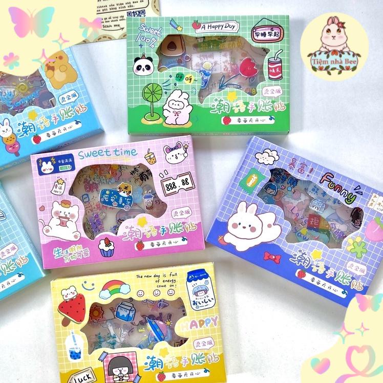Sticker cute chủ đề dễ thương trang trí sổ, hình dán điện thoại, máy tính dễ thương Xem thêm ở phần MÔ TẢ SẢN PHẨM