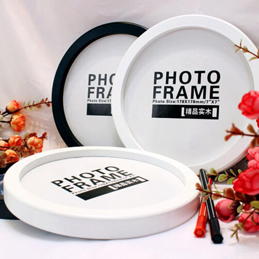 LEISURE Khung Ảnh Treo Tường Hình Tròn 6-12inch