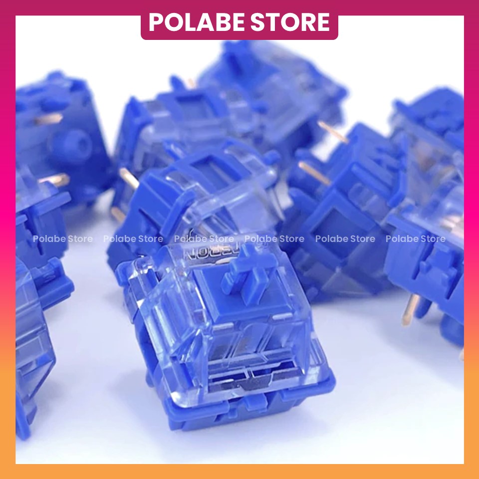 Gateron CJ Pom Switch Công Tắc Bàn Phím Cơ Gat CJ Pom Box 45g, CJ Pom Mx 50g Switch - Polabe Store