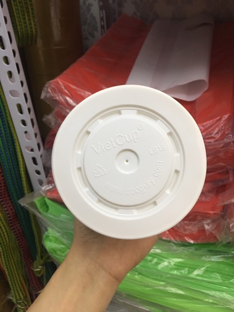 100 cốc giấy kèm nắp 480ml