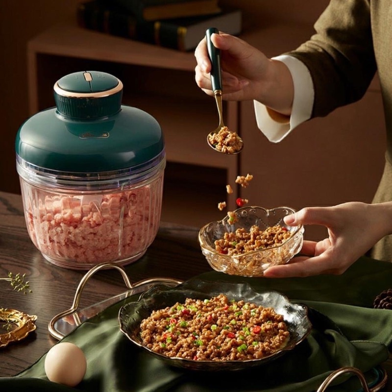 Máy xay thịt đa năng cối thuỷ tinh 2L BEAR QSJ-D03L3 công suất 300W , màu xanh , bảo hành 12 tháng