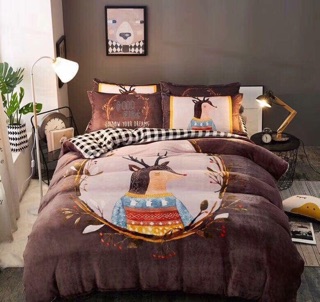 SET CHĂN GA GỐI NỈ NHUNG