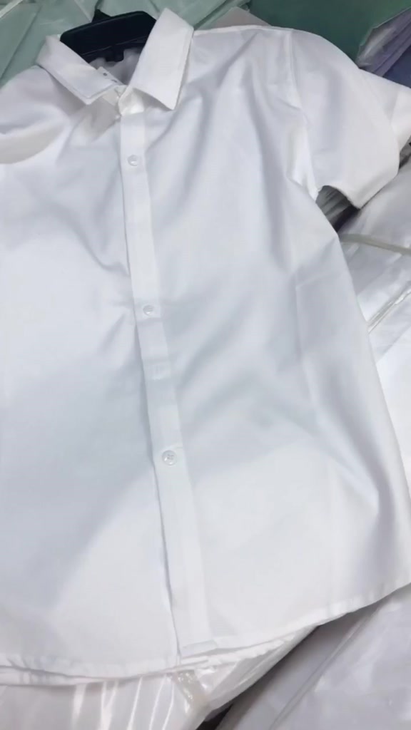 Áo sơ mi trắng nữ tay ngắn kate lụa Hàn không nhăn nhiều màu | BigBuy360 - bigbuy360.vn